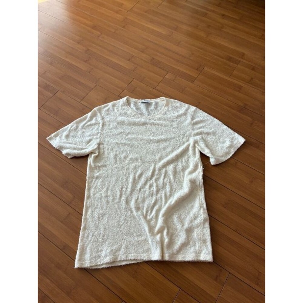 Sandro bouclé t-shirt sweater tee - women's large $280